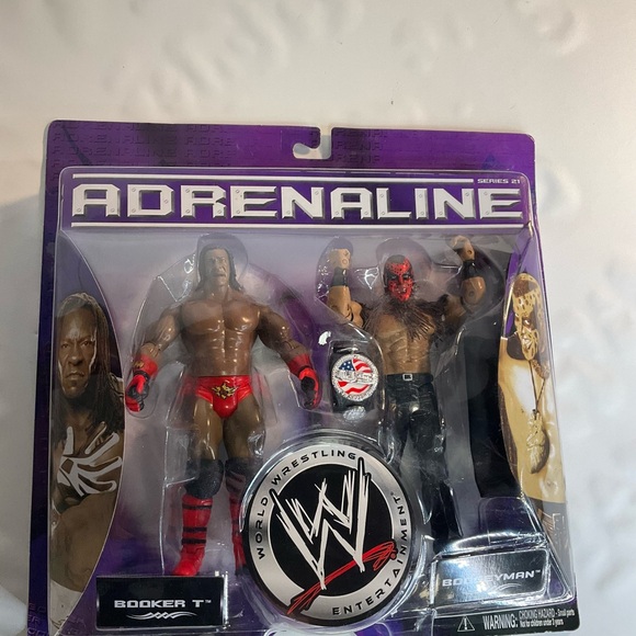 WWE Adrenaline Series 21 Booker T & Boogeyman Sealed Jakks...